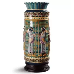Vaso decorazione arcieri - Lladrò