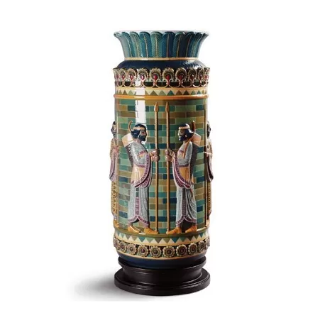 Vaso decorazione arcieri - Lladrò