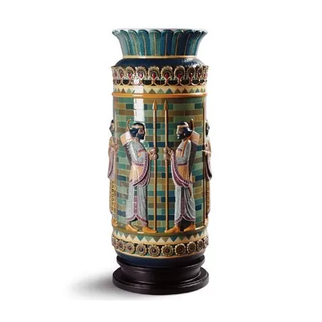 Vaso decorazione arcieri - Lladrò