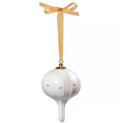 Addobbo 3-insieme agli amici(bianco-oro) - Lladrò