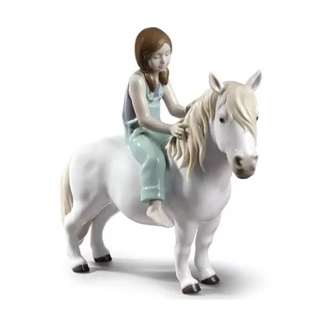 Bimba con pony - Lladrò