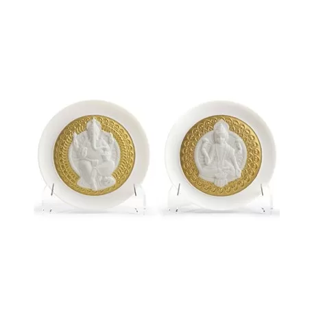 Piatti dea lakshmi e lord ganesha - Lladrò