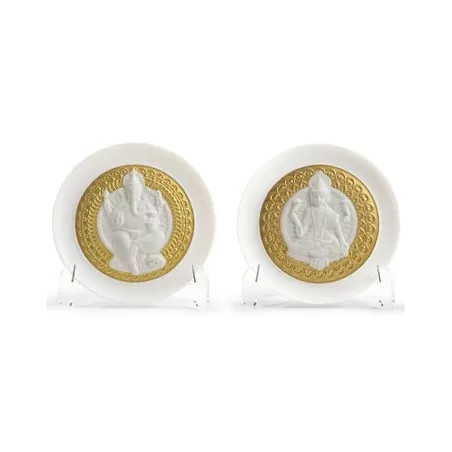 Piatti dea lakshmi e lord ganesha - Lladrò