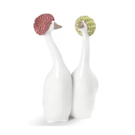 Goossiping - rosso e giallo - Lladrò