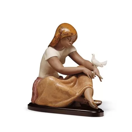 Ragazza con colomba - Lladrò
