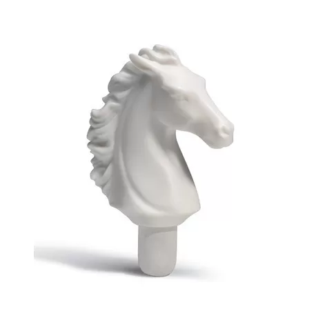 Bacchus bottle stopper horse (white) - Lladrò