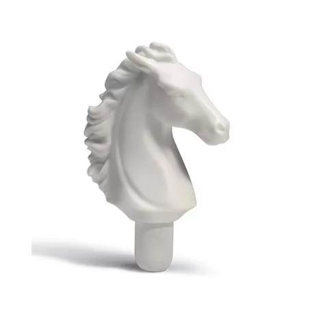Bacchus bottle stopper horse (white) - Lladrò