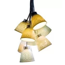 Lampada sospensione intr. 9 litof. (ce/uk) - Lladrò