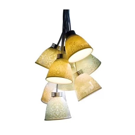 Lampada sospensione intr. 9 litof. (ce/uk) - Lladrò