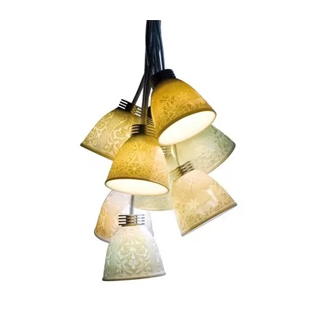 Lampada sospensione intr. 9 litof. (ce/uk) - Lladrò