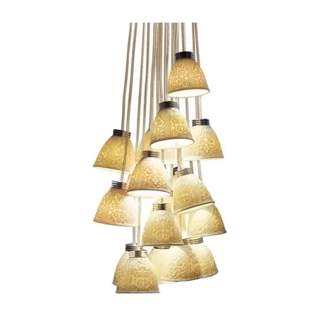 Lampada sospensione 18 litofanie (ce/uk) - Lladrò