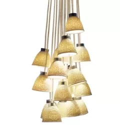 Lampada sospensione 18 litofanie (ce/uk) - Lladrò 2