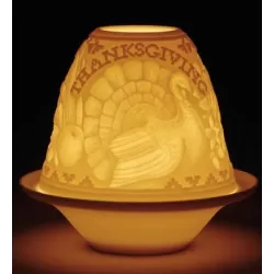 Lithophane votive light - thanksgiving - Lladrò