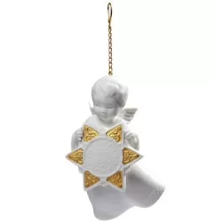 Angelo con stella - ornamento (re-deco) - Lladrò