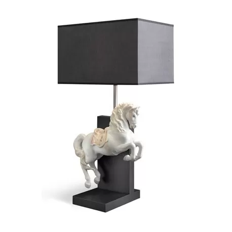 Lampada cavallo in courbette - Lladrò