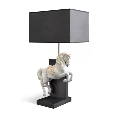 Lampada cavallo in courbette - Lladrò