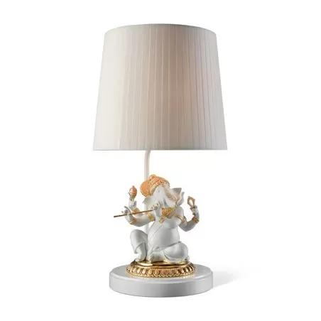 Lampada ganesha con bansuri (re-deco) - Lladrò