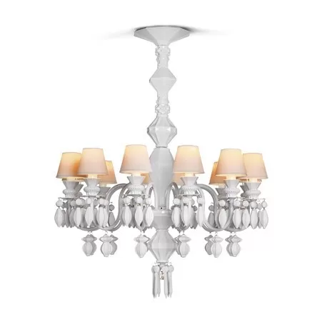 Belle de nuit candeliere 12 lampade, bianco - Lladrò