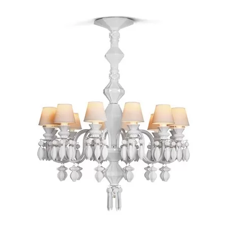 Belle de nuit candeliere 12 lampade, bianco - Lladrò