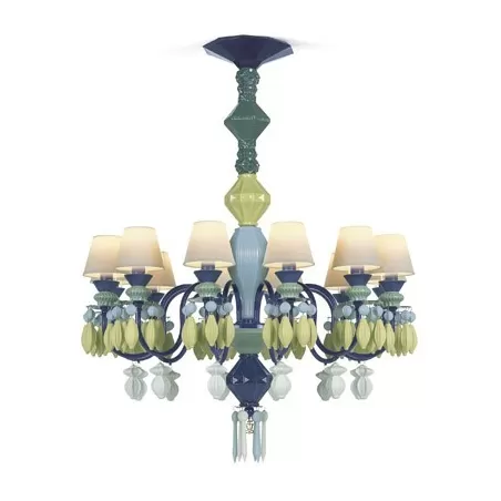 Belle de nuit candeliere 12 lampade, verde - Lladrò