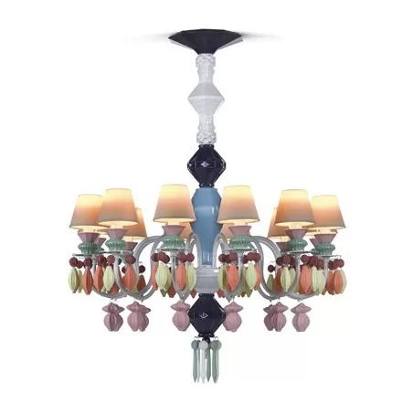 Belle de nuit candeliere 12 lampade, multicolor - Lladrò
