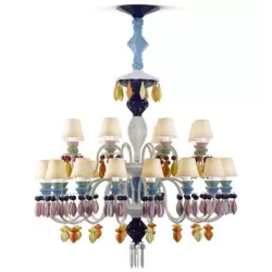 Belle de nuit candeliere 24 lampade, multicolor - Lladrò