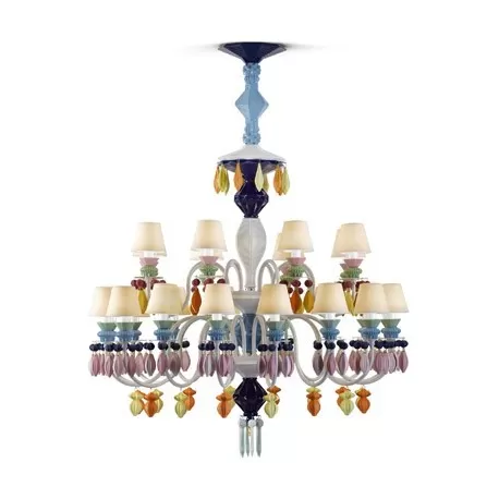 Belle de nuit candeliere 24 lampade, multicolor - Lladrò
