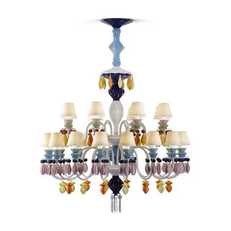 Belle de nuit candeliere 24 lampade, multicolor - Lladrò