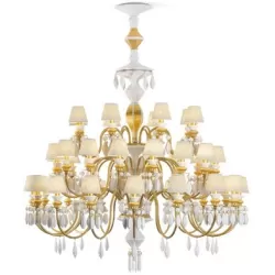 Belle de nuit candeliere 40 lampade, oro - Lladrò