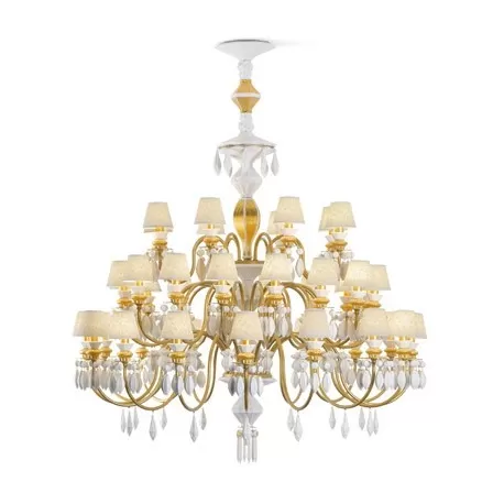 Belle de nuit candeliere 40 lampade, oro - Lladrò