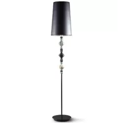 Belle de nuit lampada da terra ii, nero - Lladrò