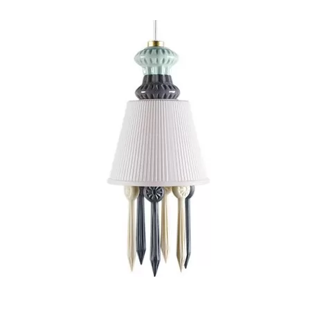 Belle de nuit lampada litofania pendente, nero - Lladrò