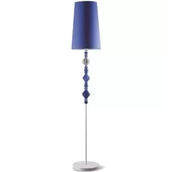 Belle de nuit lampada da terra ii, azzurro - Lladrò