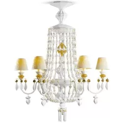 Winter palace Candeliere 6 lampade, oro - Lladrò