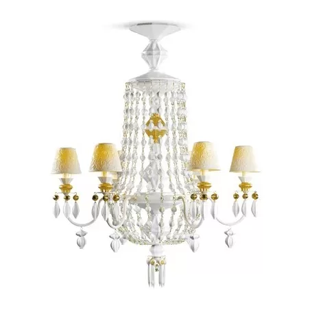 Winter palace Candeliere 6 lampade, oro - Lladrò