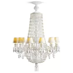 Winter palace chand 12 lampade, bianco - Lladro'