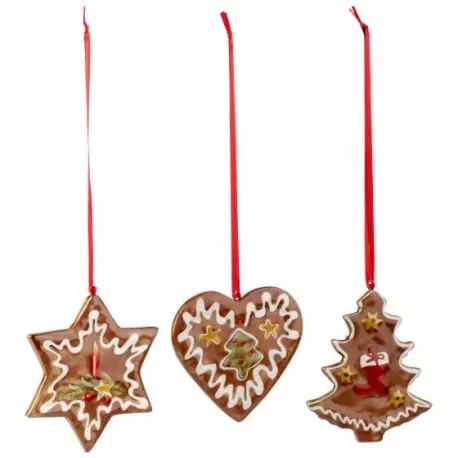 Nostalgic Ornaments Orn. Panpepato, set 3 pz. - Villeroy & Boch