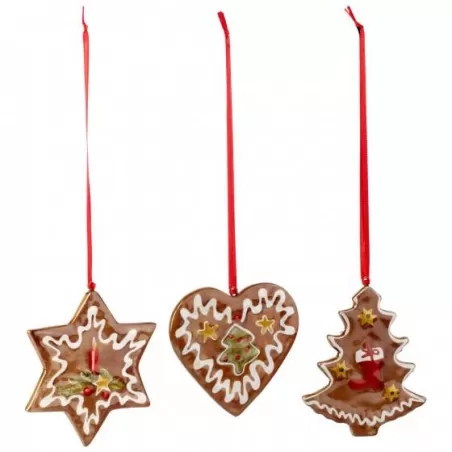 Nostalgic Ornaments Orn. Panpepato, set 3 pz. - Villeroy & Boch