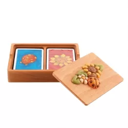 Scatola porta carte + carte Country - Thun