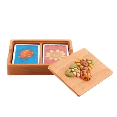 Scatola porta carte + carte Country - Thun