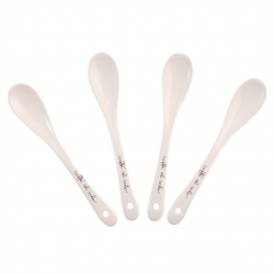 Confezione 4 cucchiaini bianchi - Thun