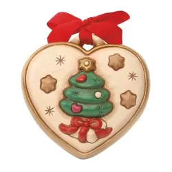 Formella Natale cuore con albero - Thun
