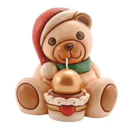 Teddy con cupcake + candela - Thun