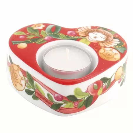 Porta tea-light cuore Dolce Natale - Thun