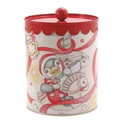 Scatola in latta media Giostra del Natale - Thun