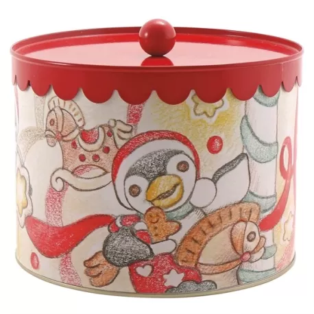 Scatola in latta grande Giostra del Natale - Thun