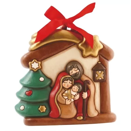 Formella capanna con Sacra Famiglia - Thun