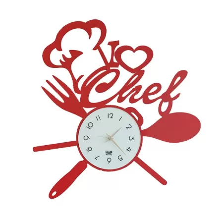 Orologio I Love Chef, Rosso - Arti e Mestieri