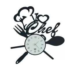 Orologio I Love Chef, Nero - Arti e Mestieri