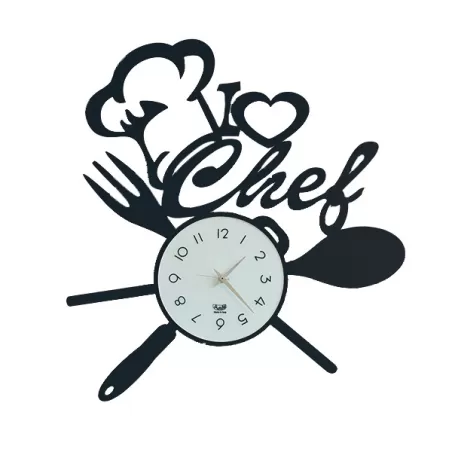 Orologio I Love Chef, Nero - Arti e Mestieri